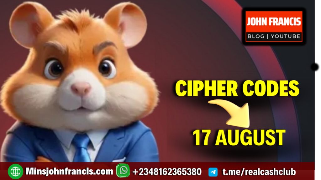 17 August Hamster Kombat Daily Cipher Code Today